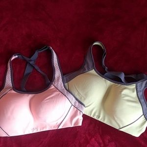 Two VSX Victoria's Secret padded sports bras 36B